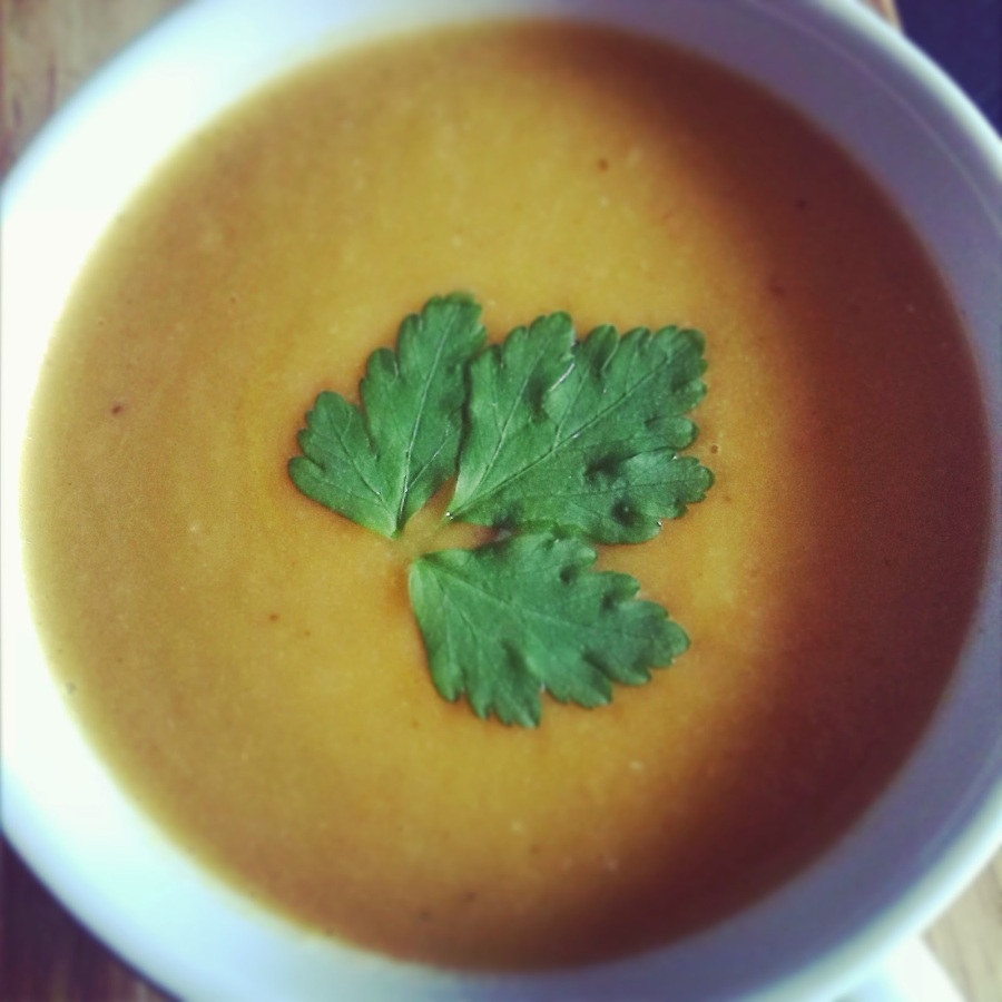 Spiced Red Lentil and Carrot Soup