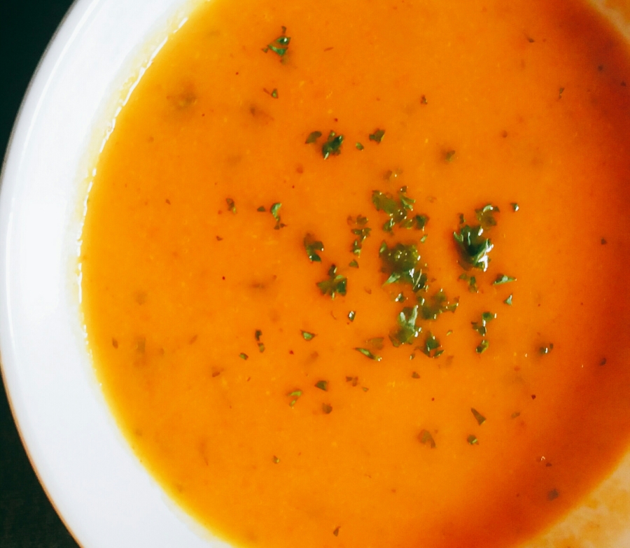 Sweet Potato and Red Pepper Soup